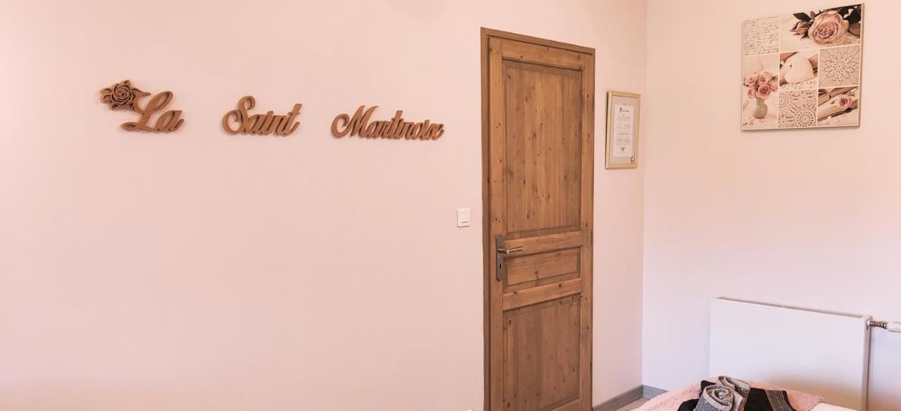 La Saint Martinoise Acomodação com café da manhã Exterior foto